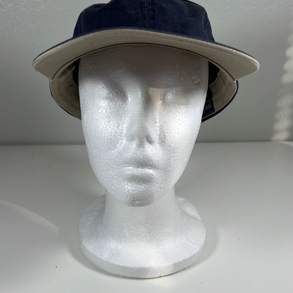 The Cap Cotton Hook & Loop Baseball Cap. Navy Blue. OSFM